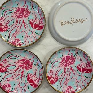 Set of 4 Lilly Pulitzer Ceramic Coasters